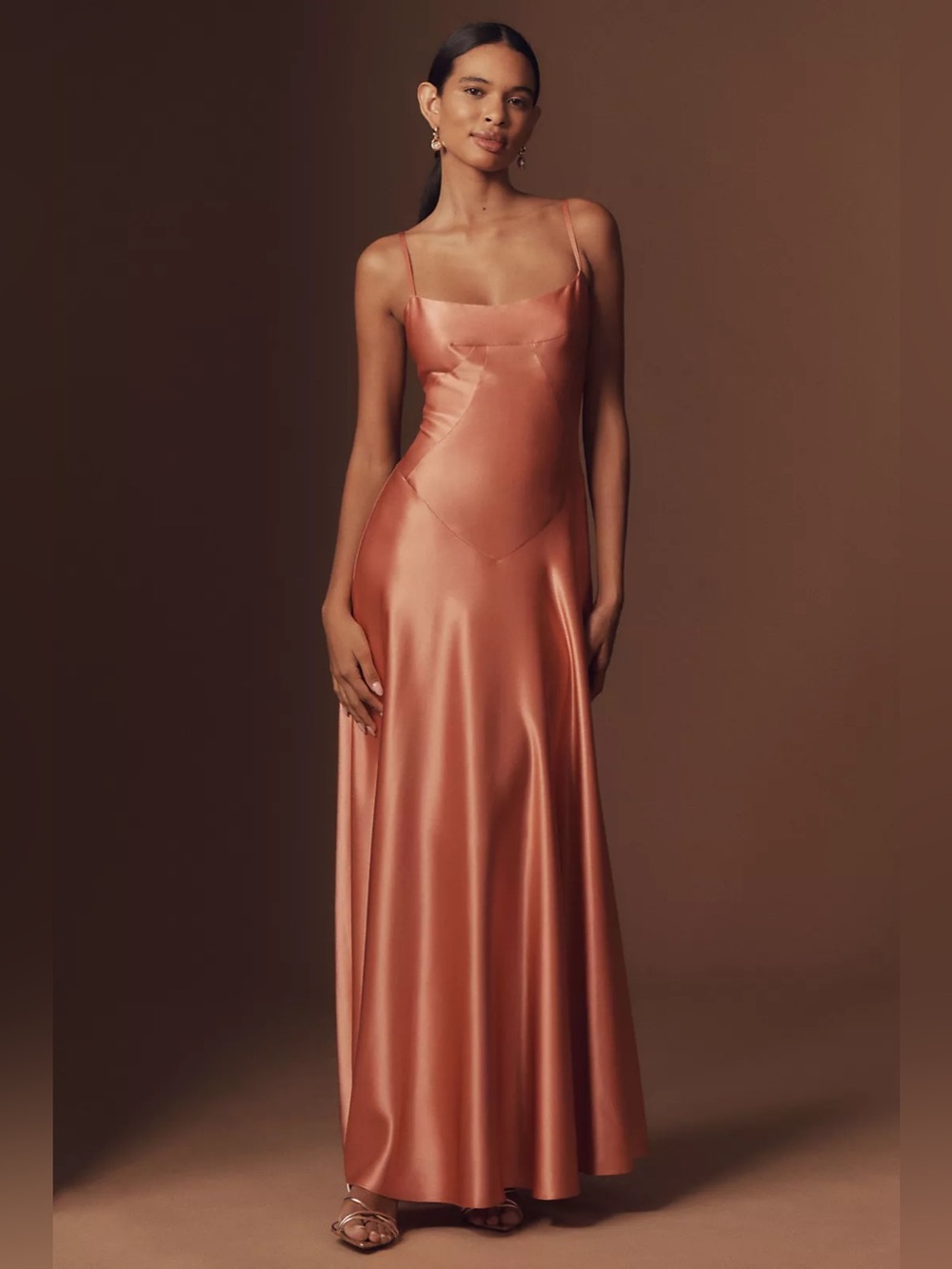 Anthropologie Mare Mare Emmy Satin Corset Dress
